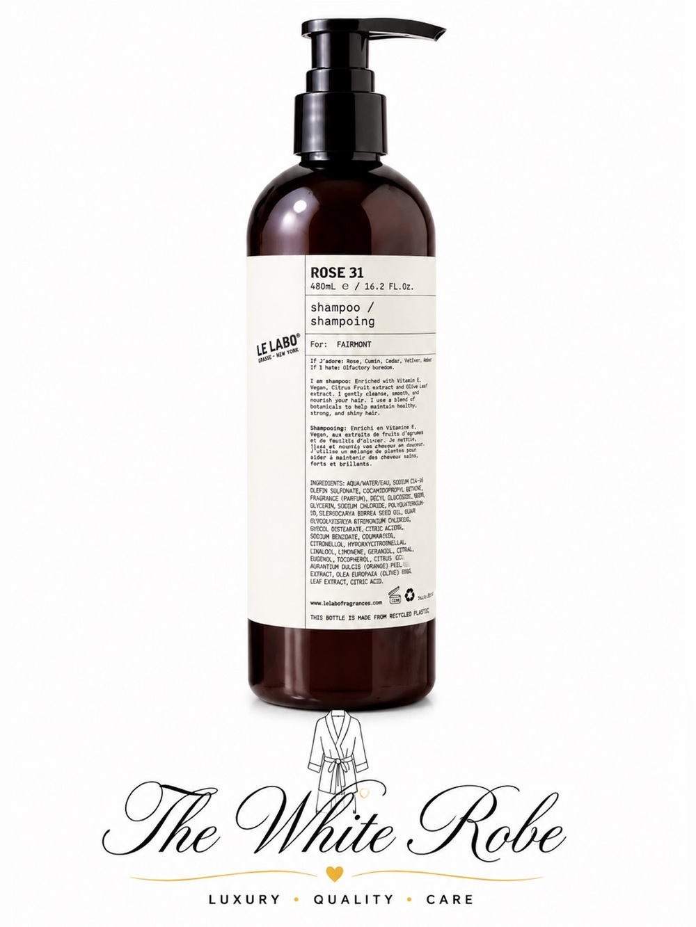 SHAMPOO LE LABO ROSE 31 JUMBO SIZE 16.2 fl.oz